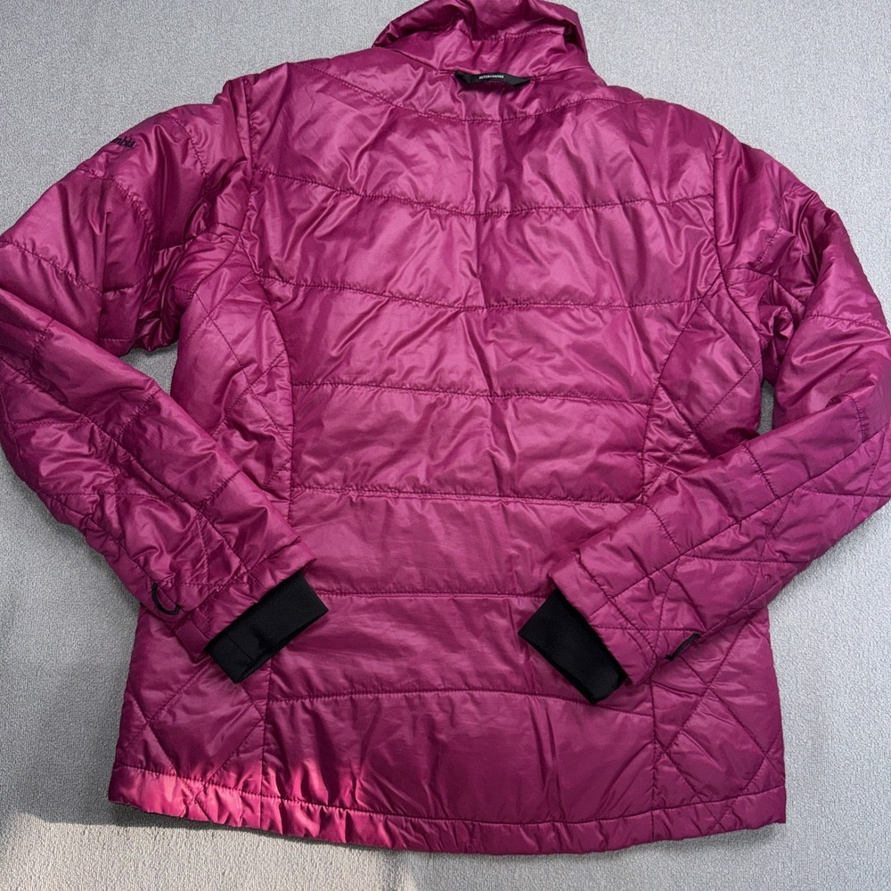 COLUMBIA Women's Interchange Puffer Jacket Coat Dark Pink Burgundy Size med - Picture 7 of 9